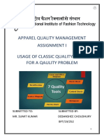 Apparel Quality Management Assignment I Usage of Classic Quality Tools For A Qaulity Problem
