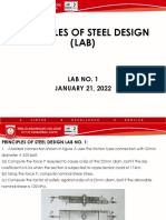 Principles of Steel Design (Lab #1)