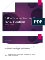 Z (Domain Subtraction & Partial Function) : Rehmat Ullah