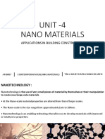 Contemporary Building material-NANO MATERIALS - Unit 4