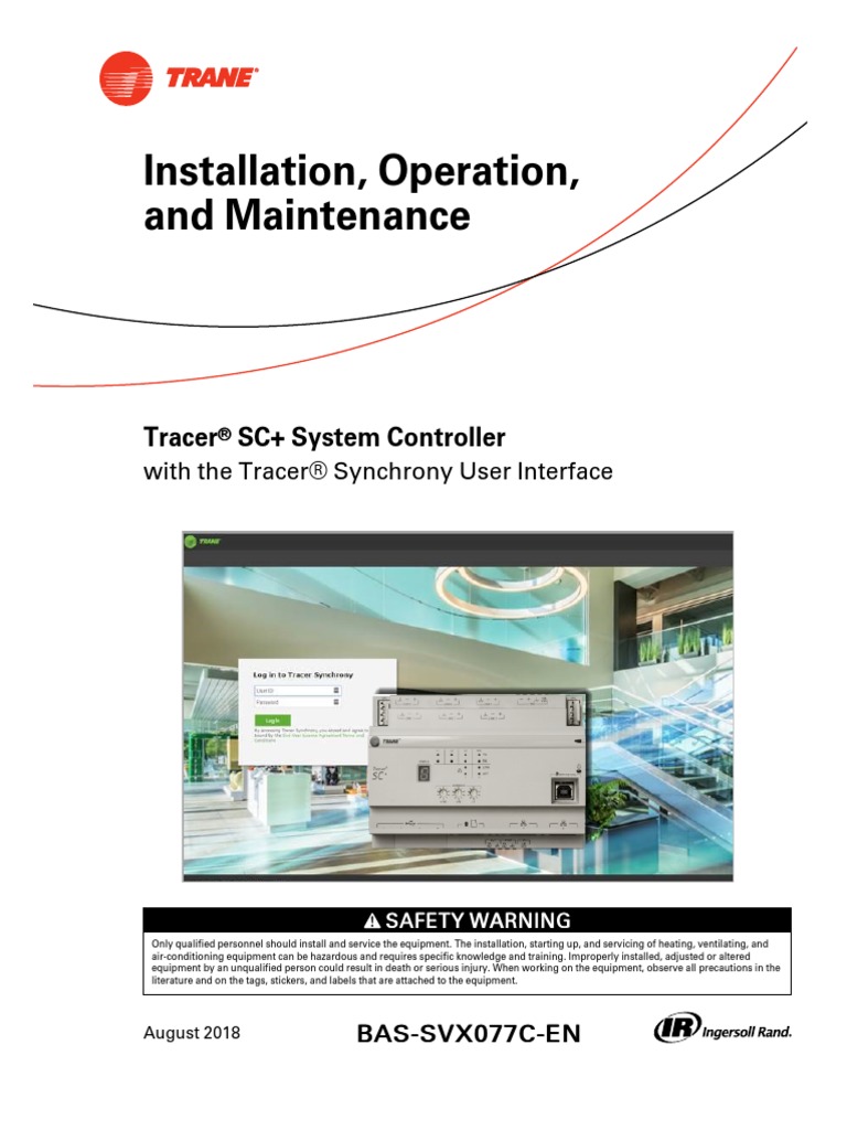 Tracer SC+ IOM Aug 2018 | PDF | Personal Protective Equipment