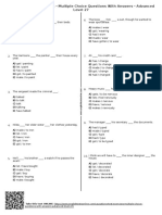 526 - Causatives Test Exercises Multiple Choice Questions With Answers Advanced Level 27