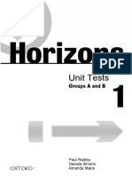 Radley P Simons D Maris A Horizons 1 Unit Tests Groups A B W