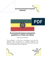 Environmental impact guidelines for Ethiopian road and railway projects
