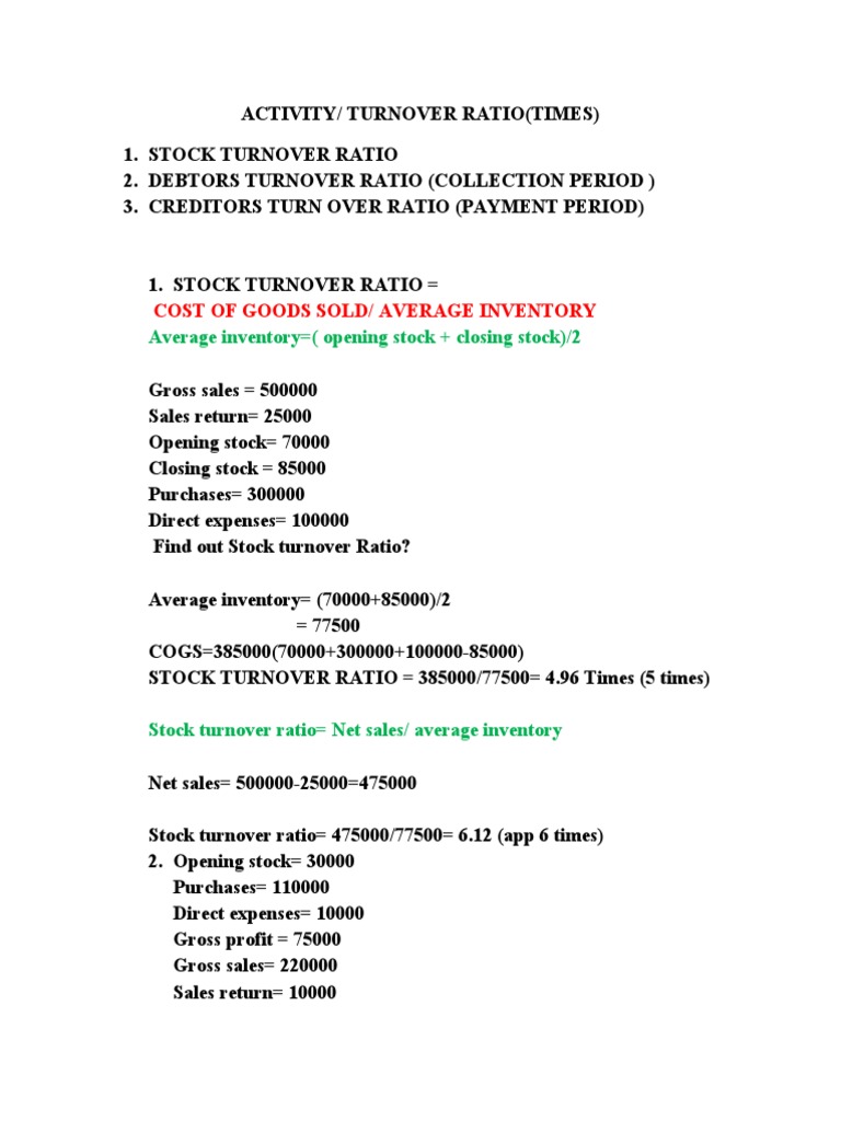 Financial Ratios Analysis Guide | PDF | Working Capital | Revenue