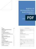 ANEXO V MANUAL DE INSTALACION USO Y MANTENIMIENTO PUERTA ENROLLABLE Version 3