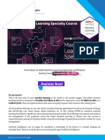 AWS Machine Learning Specialty Course Sep 2021