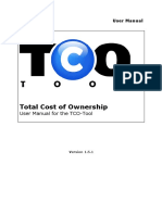 Total Cost of Ownership: User Manual For The TCO-Tool
