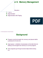 Chapter 9: Memory Management: Background Swapping Contiguous Allocation Paging Segmentation Segmentation With Paging