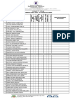 Grade 7 Vela Atten Checklist