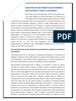 La Anemia y Desnutrición en Tiempos de Pandemia