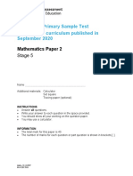 Mathematics Stage 5 Sample Paper 2 - tcm142-595000