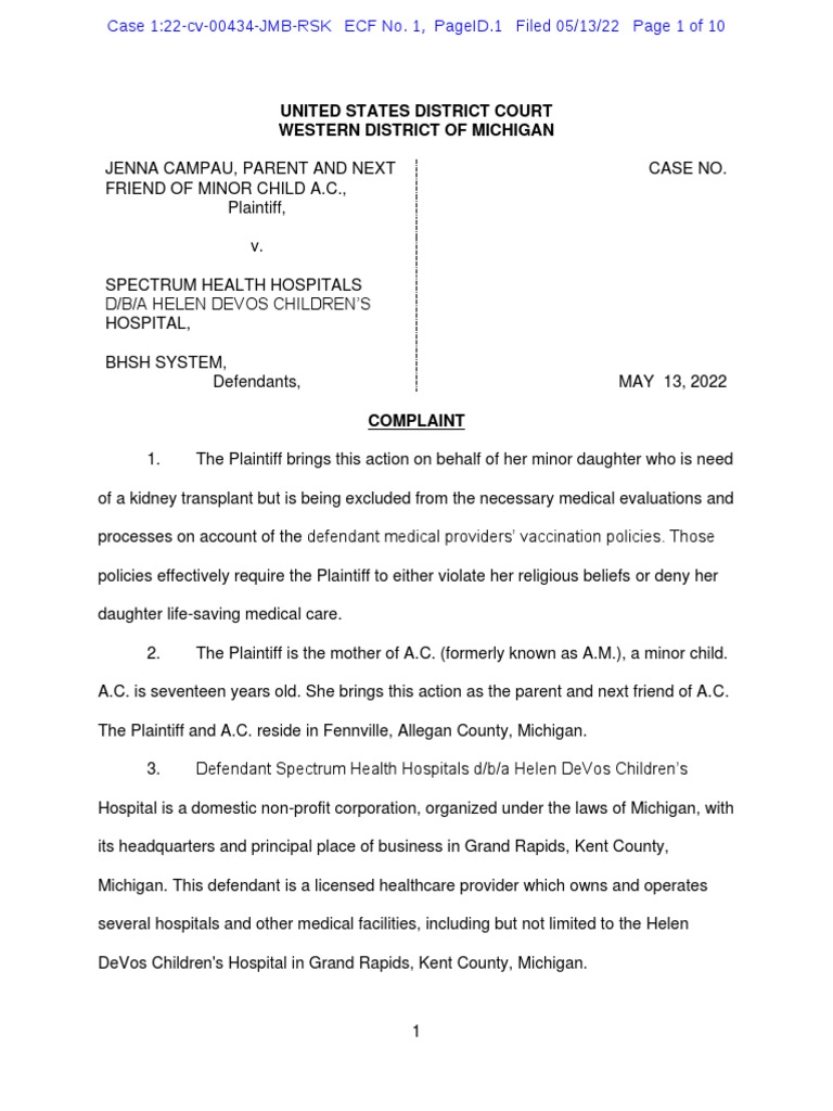Spectrum Lawsuit Download Free PDF Organ Transplantation Kidney