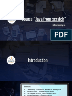 Course "Java From Scratch": Mcacademy