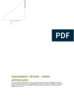 Review of SHRM Approaches