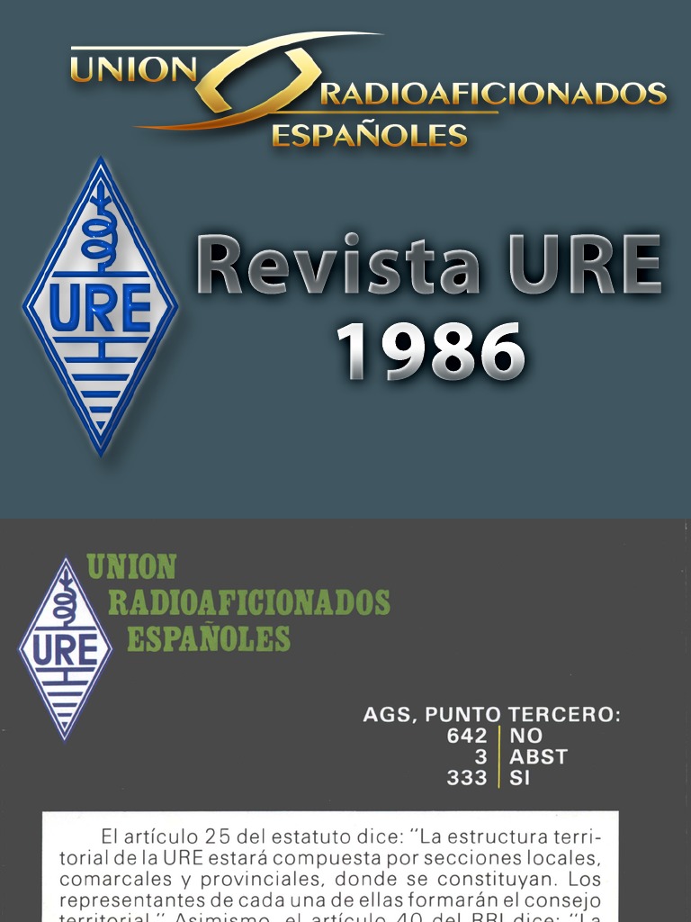 Revista Ure 1986, PDF, Radio