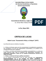 Mediano Plazo Inconsistencia Dinámica y Reglas