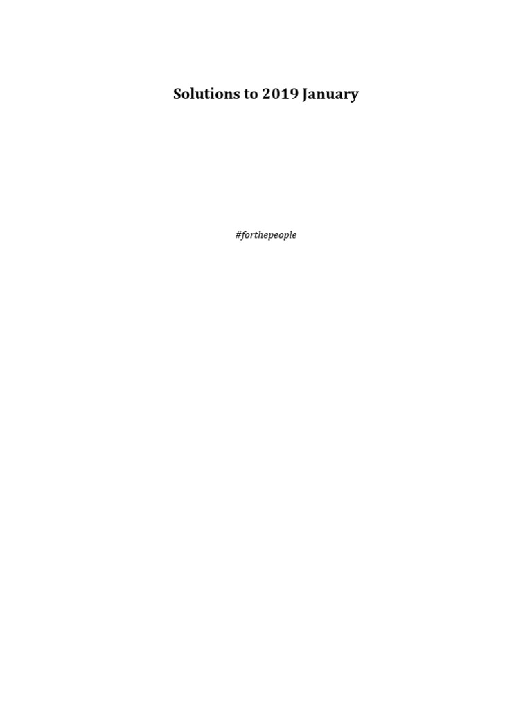 Jan 2019 CSEC Maths P2 Solutions | PDF | Mathematics | Elementary ...