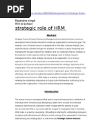 Download Strategic Role of HRM by Dinh Duong SN57431678 doc pdf