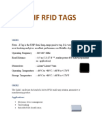 Uhf Rfid Tags: The GAM2 Can Fit Into The Head of A Bolt To RFID Enable Any Aviation, Automotive or Manufacturing Product