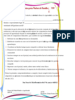 Acta de Compromiso para Padres de Familia