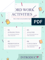 Word Work Activities: Here Is Where Your Presentation Begins!