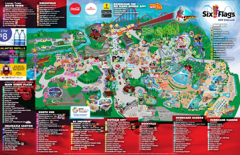 Six Flags Map  PDF