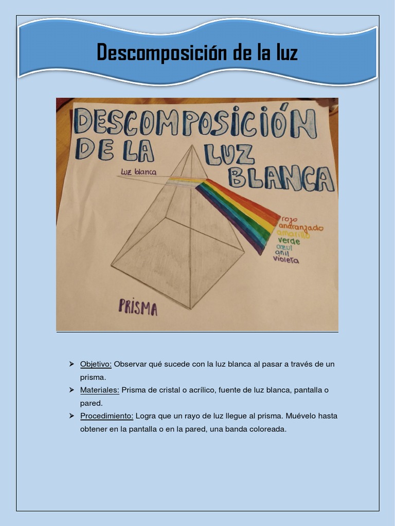 Descomposición de La Luz | PDF | Ligero | Arco iris