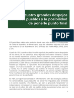 Los cuatro grandes despojos a los pueblos y la posibilidad de ponerle punto final