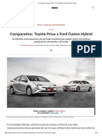 Comparativo - Toyota Prius X Ford Fusion Hybrid - Quatro Rodas