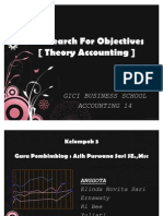[ Theory Accounting ] - The Search for Objectives