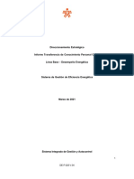 Direccionamiento Estratégico Informe Transferencia de Conocimiento Personal Crítico Línea Base - Desempeño Energético