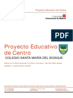 Proyecto Educativo de de Centro: Colegio Santa María Del Bosque