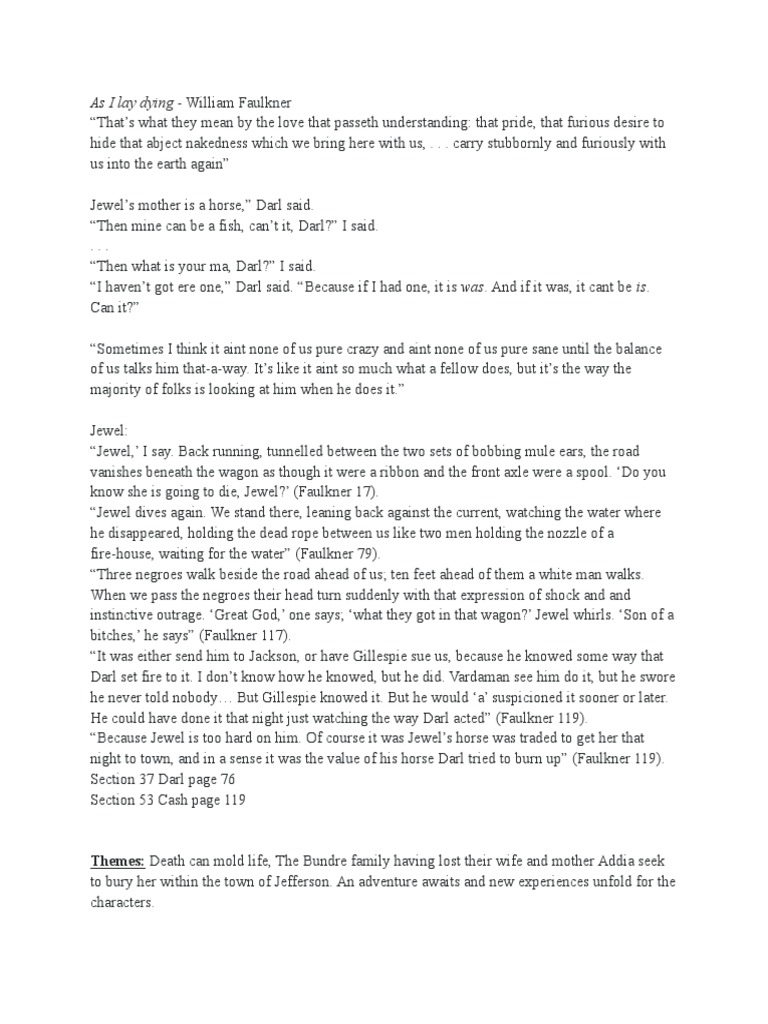 As I Lay Dying William Faulkner PDF