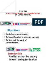 TMC211 Success Through Commitment