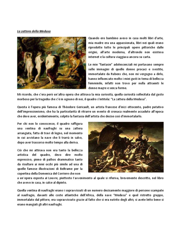 La Zattera Della Medusa PDF