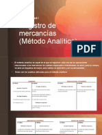 Registro de Mercancías (Método Analítico)