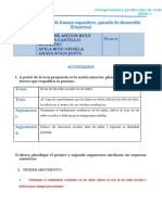 L8 - ENSAYO EXPOSITIVO - Párrafo de Desarrollo (Esquema)