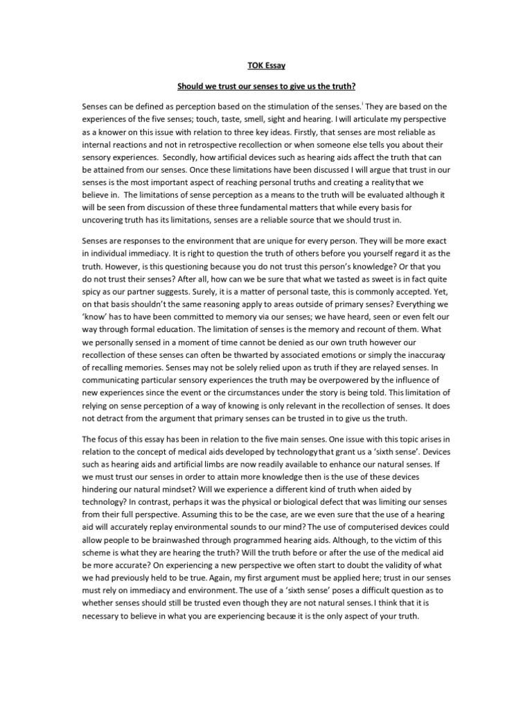 Respect for the truth essay picture