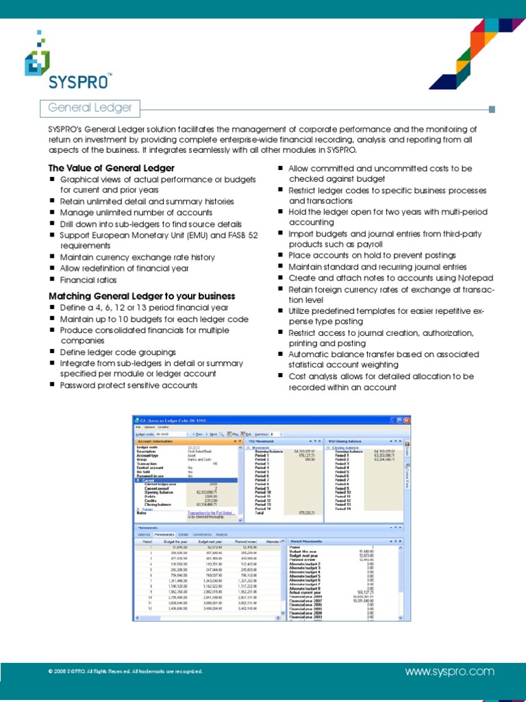 SYSPRO General Ledger | PDF | Currency | Xml