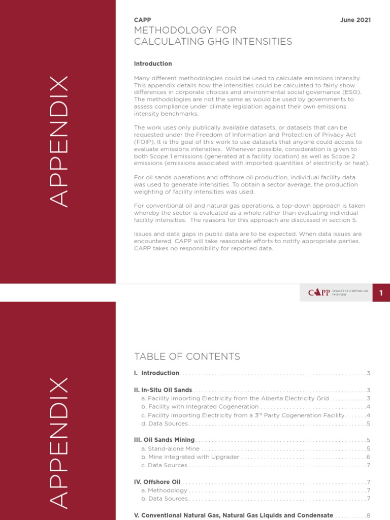 GHG Intensity Calculation Methodology | PDF | Natural Gas | Cogeneration