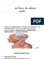 Examen Físico de Cabeza Cuello