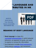 Body Language and Atributes in HK