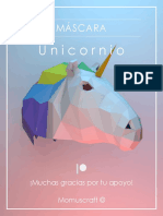 Máscara Unicornio