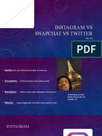 Instagram Vs Snapchat Vs Twitter: CIS1-222 Shahid Lowther