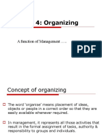 Chapter 4: Organizing: A Function of Management .