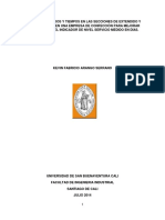 Estudios Metodos Tiempos Empresa Confeccion Corte Servicio Arango 2014