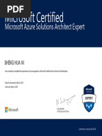 Microsoft Certified Solutions Architect