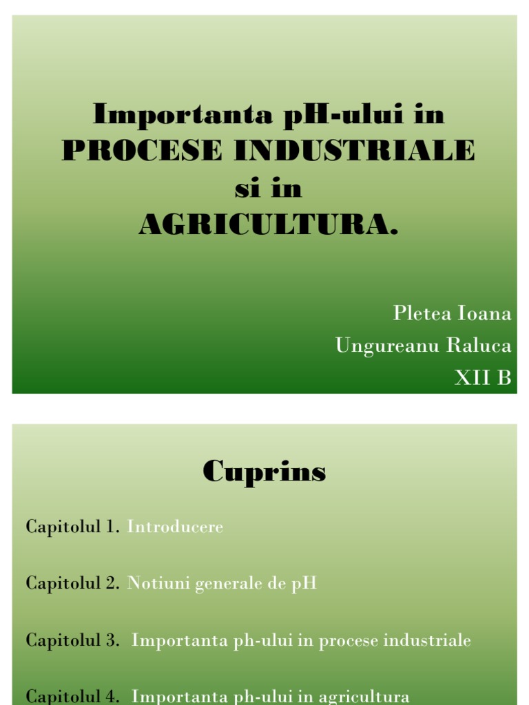 Important A Ph Ului In