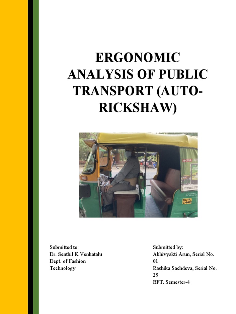 Ergonomics Assignment Outline1 PDF Human Factors And Ergonomics Vehicles